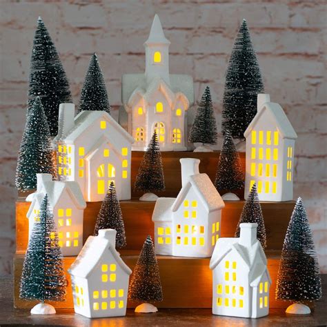 metal christmas village houses|christmas village figurines clearance.